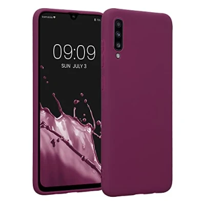 Afbeelding van kwmobile telefoonhoesje geschikt voor Samsung Galaxy A70 Hoesje smartphone Back cover in bordeaux violet