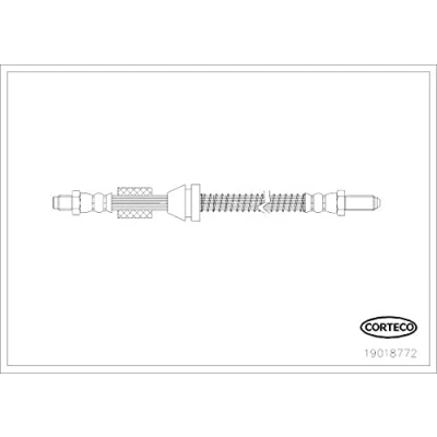 Afbeelding van CORTECO 19018772 Remslang 400 FORD: FIESTA 3
