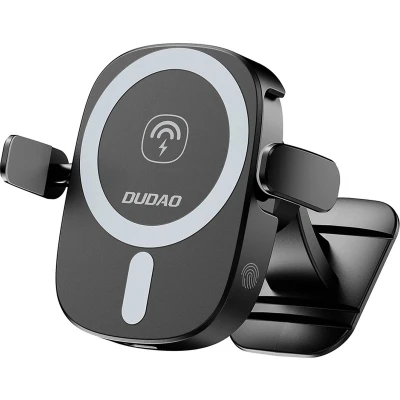 Afbeelding van Dudao FW11 autotelefoonhouder met 15W inductieve oplader voor ventilatierooster / cockpit zwart