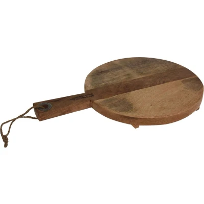 Afbeelding van Excellent Houseware Snijplank serveerplateau mangohout Ø28cm