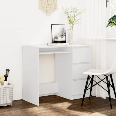 Afbeelding van Bureau 90x45x76 cm spaanplaat wit