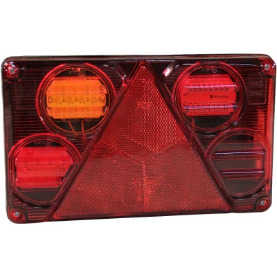 Afbeelding van Achterlicht WAS 393 , LED 12V 24V links 5 PIN&#039;s bajonet Achterlichten BouwmanAanhangwagens.nl
