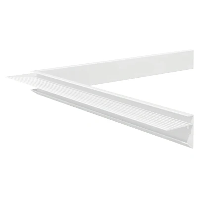Afbeelding van Daktrim Wit Aluminium Binnenhoek 4.5 x 50 cm Per Stuk