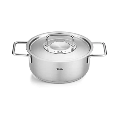 Afbeelding van Fissler Pure Kookpan Laag met Rvs Deksel Ø 24cm 6.3L