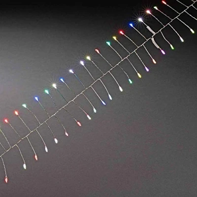Afbeelding van Konstsmide 6332 590 Micro lichtketting Binnen werkt op het lichtnet Aantal lampen 360 LED RGB Verlichte lengte: 3.6 m