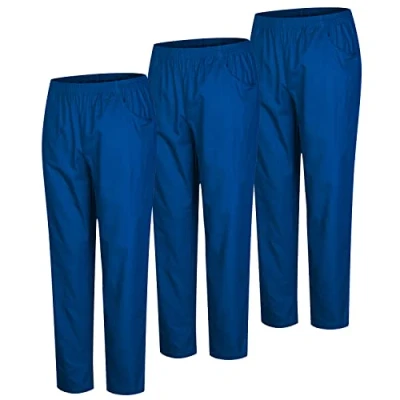 Afbeelding van MISEMIYA 3 delige set uniseks gezondheidsuniform, werkbroek, Blauw 37 21