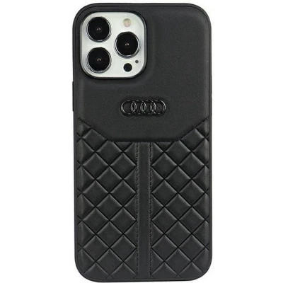 Afbeelding van Audi Genuine Leather Back Case Apple iPhone 13 Pro Max (6.7&quot;) Zwart