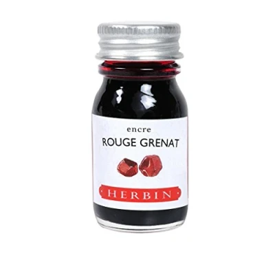 Afbeelding van J.Herbin 11529T 10ml fles met levendig rode inkt
