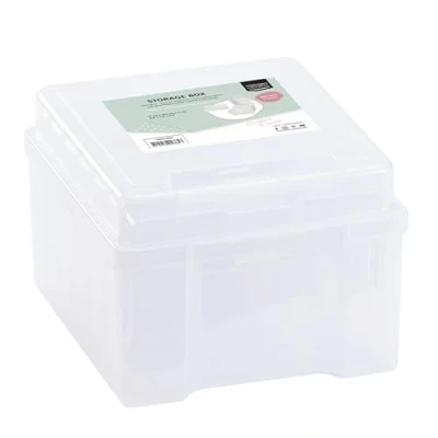 Image de Vaessen Creative boîte de rangement, rangement avec 16 boîtes, système transparente pour outils bricolage, bijoux et jouets