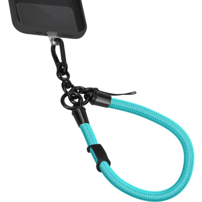 Afbeelding van imoshion Universeel polsbandje one size Telefoon Ketting GSM Koord geschikt voor iPhone en Samsung Turquoise