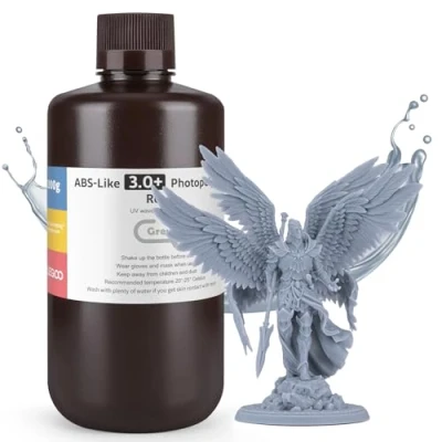 Afbeelding van ELEGOO ABS Like 3.0 Plus 3.0+, hars 3D printer met lage viscositeit, hoge precisie, uv fotopolymeerhars 405 nm, voor printen LCD/DLP, grijs, 1000 g