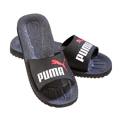 Afbeelding van Slippers Puma Purecat Slide Black White 44.5