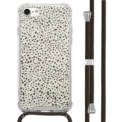 Afbeelding van imoshion Design hoesje met koord voor de Apple iPhone SE (2022 / 2020) 8 7 Desert Dots