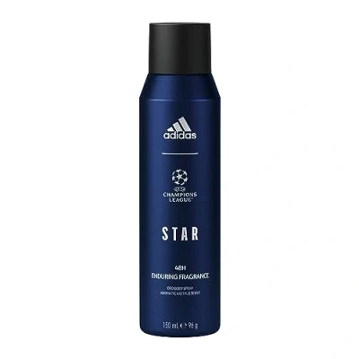 Afbeelding van Adidas UEFA Star Edition Deo Body Spray voor heren, veganistische formule, 48 uur, 150 ml