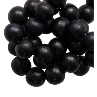 Afbeelding van Houten Kralen Intense Look (6 mm) Pitch Black (140 stuks)
