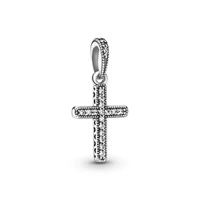 Afbeelding van PANDORA Hanger &quot;Klassiek Kreuz&quot; 397571CZ, Sterling zilver, Zirkonia