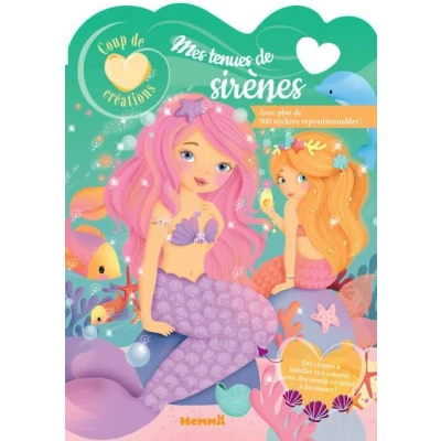 Image de Coup de coeur créations Mes tenues sirènes Avec plus 500 stickers repositionnables !
