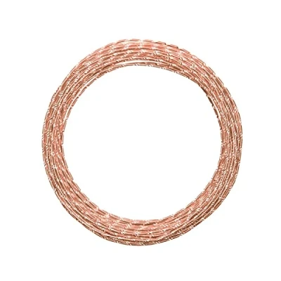 Afbeelding van Vaessen Creative Aluminium Draad Diamond cut 2mm 30m Oranje koper