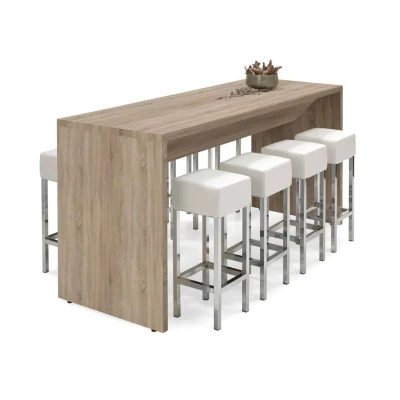 Afbeelding van Statafel of bartafel 220cm x 80cm breed kleur Robson Eiken