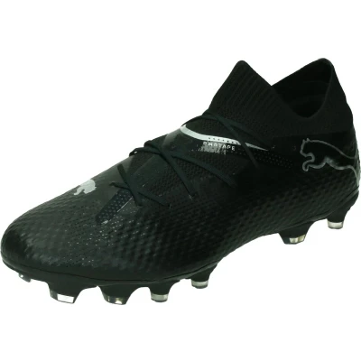Afbeelding van Puma Future 7 PRO FG/AG Voetbalschoenen met kunststof noppen, Heren, Maat: 42, Black/silver/shadow gray Textiel/ synthetisch