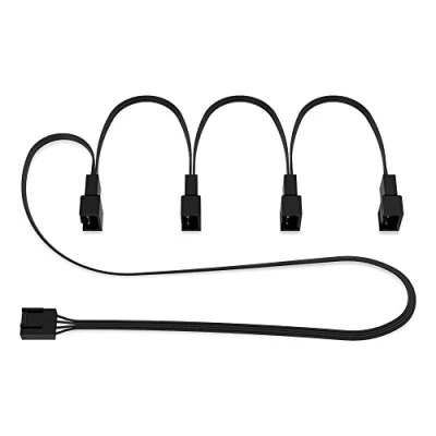 Afbeelding van ARCTIC 4 polige PWM splitterkabel PST verlengkabel voor behuizingsventilatoren, pc ventilatoren, splitterkabel, multiventilatoraansluiting, ventilatorsplitter, kabel