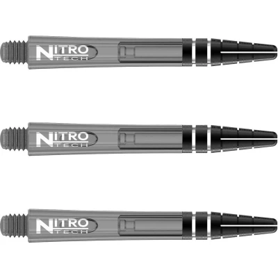 Afbeelding van RED DRAGON Nitrotech Zwart Tint Medium Dartschachten 3 sets per pakket (9 stengels in totaal)