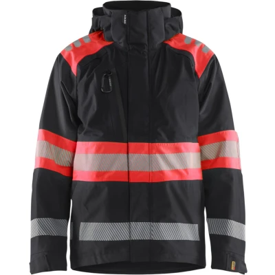 Afbeelding van Blaklader 4420 1977 Shelljack High Vis Zwart/High Rood