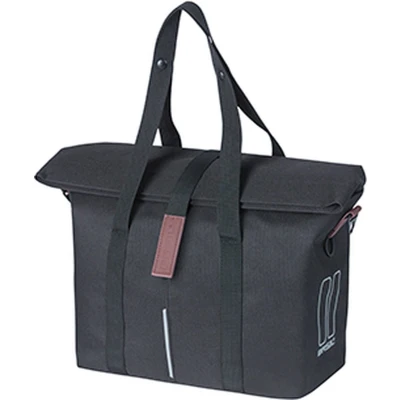 Afbeelding van Fietstas Basil City met KF haak 8 11 liter 27 x 39 15 cm zwart
