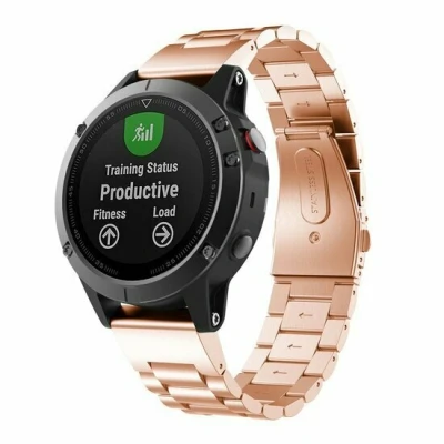 Afbeelding van Stalen schakelband Rosé goud Garmin Approach S60 &amp; S62 / Instinct 2 (Solar)