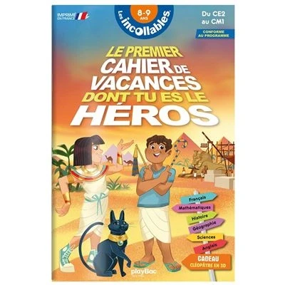 Image de Cahier de vacances dont tu es le héros 2025 Les incollables CE2 au CM1 8/9 ans