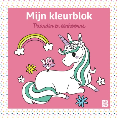 Afbeelding van Mijn kleurblok: Paarden en eenhoorns