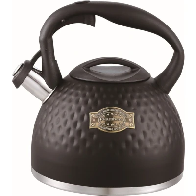 Afbeelding van Klausberg KB 7643 fluitketel 3 Liter rvs alle warmtebronnen Zwart