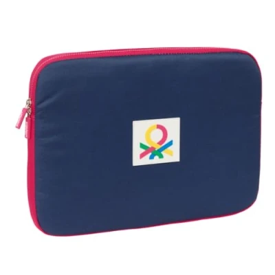 Afbeelding van Laptophoes Benetton Cherry Kers Marineblauw 15,6&#039;&#039; 39,5 x 27,5 3,5 cm