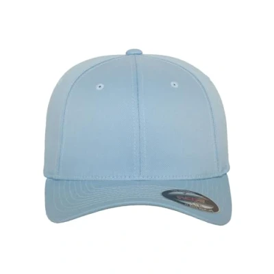 Image de Flexfit Casquette de baseball unisexe Wooly Combed, Bleu carolina, L XL