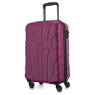 Afbeelding van suitline Trolley in 3 maten, hardcase kofferset (55 cm, 66 76 cm) met dubbele wielen, Sakura (stad), Modieus design