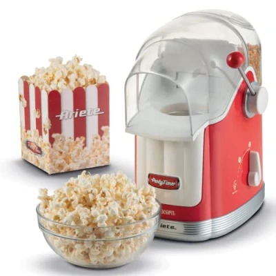 Afbeelding van Ariete Popcorn Machine Bereiding zonder vet Hetelucht Klaar in 3 min Rood