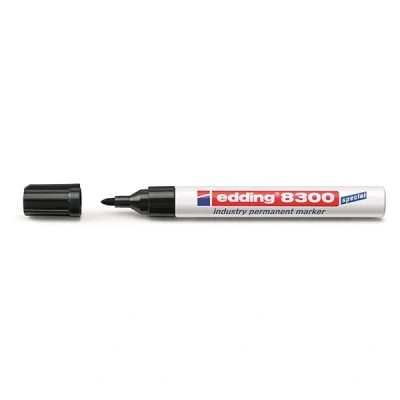 Image de edding marqueur permanent industry 8300, pointe ogive, noir