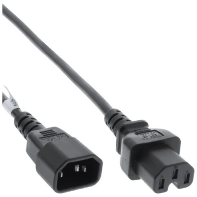 Image de InLine Rallonge de câble d&#039;alimentation IEC 60320 C14 droit pour C15 5 m noir