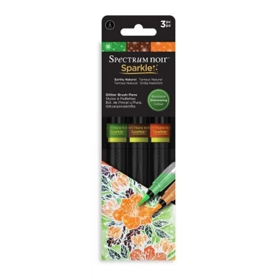 Afbeelding van Spectrum Noir Sparkle 3 Pen Sets Earthy Natural