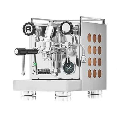 Afbeelding van Rocket Appartamento koper Compacte zeefhouder, espressomachine tweekrings met E61 zetgroep