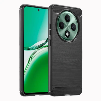 Afbeelding van imoshion Brushed Backcover voor de Oppo Reno 12F 5G Zwart