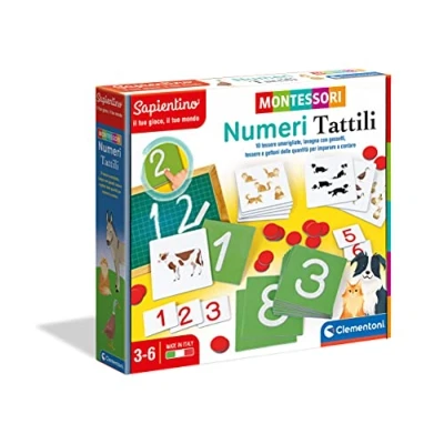 Afbeelding van Clementoni Montessori Educatief spel voor het leren van cijfers en tellen kinderen 3 jaar 16361