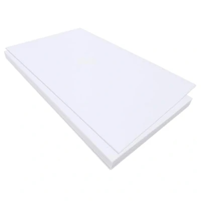 Afbeelding van 11 vellen hard vilt, 17,78 x 28,7 cm, voor knutselwerk, vierkant vilt om te naaien, wit
