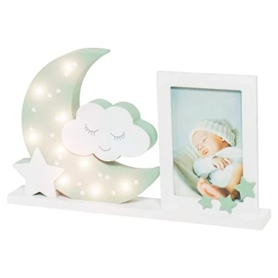 Afbeelding van Dooky Moonlight Frame Fotolijst met nachtlampje Misty Olive