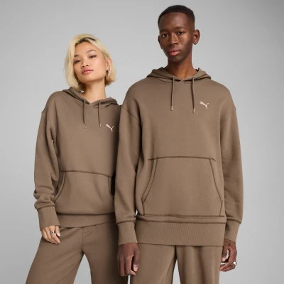 Afbeelding van Puma Premium ESS Relaxed Graphic Hoodie, Maat: Small, Totally taupe