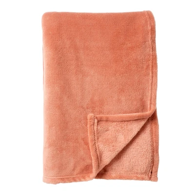 Afbeelding van Dutch Decor OWEN Plaid 130x160 cm coral fleece deken heerlijk zacht Muted Clay roze
