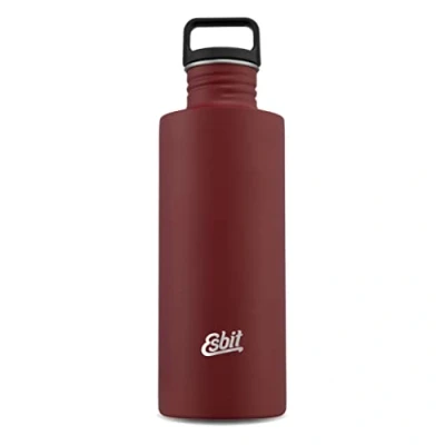 Afbeelding van Esbit Sculptor Waterfles 1 Liter Rood RVS Drinkfles Lusdop