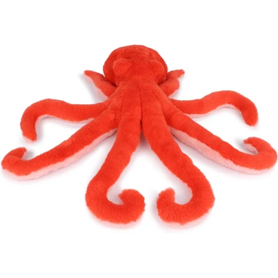 Afbeelding van WWF JongensMeisjes Octopus knuffel 50 cm in de kleur Rood