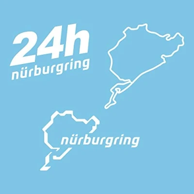 Afbeelding van Autodomy Nurburgring Stickers 3 stuks voor auto of motorfiets (wit)