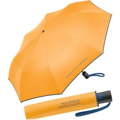Afbeelding van Benetton Mini AC Zakparaplu, Saffron, 95 cm, Saffron